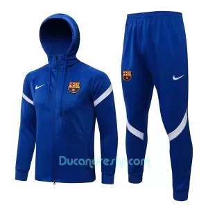 FC Barcelona Komplet Jakne za Trening s Kapuljačom 2022/23 Plava FC Barcelona Komplet Jakne za Trening s Kapuljačom 2022/23 Plava