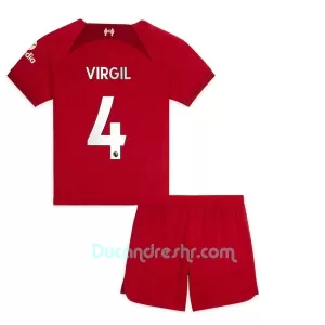 Dres Liverpool Virgil van Dijk 4 Dječji Domaći 2022/23 Dres Liverpool Virgil van Dijk 4 Dječji Domaći 2022/23