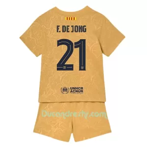 Dres FC Barcelona Frenkie de Jong 21 Dječji Gostujući 2022/23 Dres FC Barcelona Frenkie de Jong 21 Dječji Gostujući 2022/23