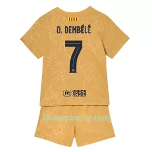 Dres FC Barcelona Ousmane Dembélé 7 Dječji Gostujući 2022/23 Dres FC Barcelona Ousmane Dembélé 7 Dječji Gostujući 2022/23