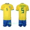 Dres Brazil Casemiro 5 Dječji Domaći SP 2022