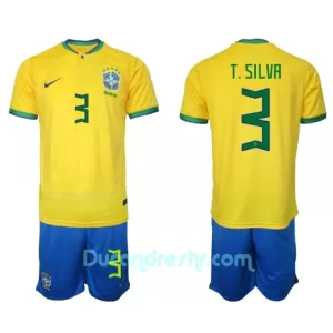 Dres Brazil Thiago Silva 3 Dječji Domaći SP 2022
