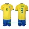 Dres Brazil Thiago Silva 3 Dječji Domaći SP 2022