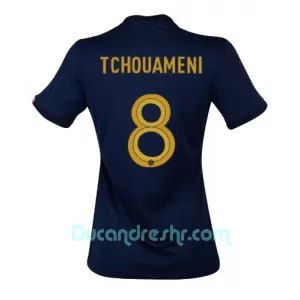 Dres Francuska Aurélien Tchouaméni 8 Ženski Domaći SP 2022 Dres Francuska Aurélien Tchouaméni 8 Ženski Domaći SP 2022