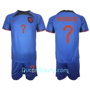 Dres Nizozemska Steven Bergwijn 7 Dječji Gostujući SP 2022