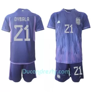 Dres Argentina Paulo Dybala 21 Dječji Gostujući SP 2022 Dres Argentina Paulo Dybala 21 Dječji Gostujući SP 2022