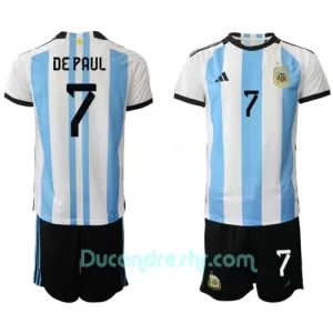 Dres Argentina Rodrigo de Paul 7 Dječji Domaći SP 2022 Dres Argentina Rodrigo de Paul 7 Dječji Domaći SP 2022