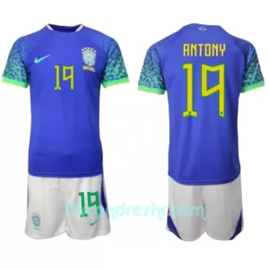 Dres Brazil Antony Santos 19 Dječji Gostujući SP 2022