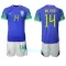 Dres Brazil Éder Militão 14 Dječji Gostujući SP 2022
