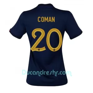Dres Francuska Kingsley Coman 20 Ženski Domaći SP 2022 Dres Francuska Kingsley Coman 20 Ženski Domaći SP 2022