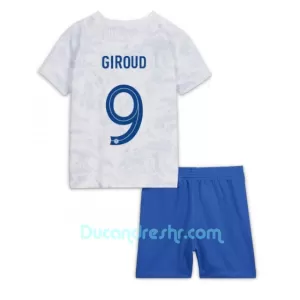Dres Francuska Olivier Giroud 9 Dječji Gostujući SP 2022 Dres Francuska Olivier Giroud 9 Dječji Gostujući SP 2022