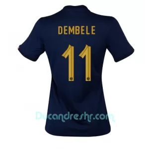 Dres Francuska Ousmane Dembélé 11 Ženski Domaći SP 2022 Dres Francuska Ousmane Dembélé 11 Ženski Domaći SP 2022