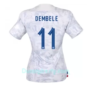 Dres Francuska Ousmane Dembélé 11 Ženski Gostujući SP 2022 Dres Francuska Ousmane Dembélé 11 Ženski Gostujući SP 2022