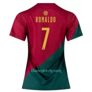 Dres Portugal Cristiano Ronaldo 7 Ženski Domaći SP 2022 Dres Portugal Cristiano Ronaldo 7 Ženski Domaći SP 2022