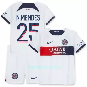Dres Paris Saint-Germain N.Mendes 25 Dječji Gostujući 2023/24