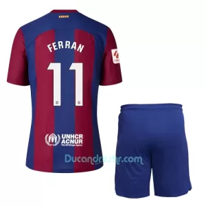 Dres FC Barcelona Ferran Torres 11 Dječji Domaći 2023/24 Dres FC Barcelona Ferran Torres 11 Dječji Domaći 2023/24