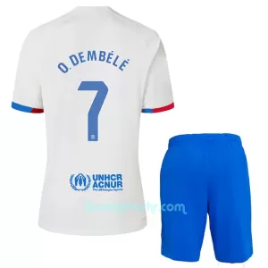 Dres FC Barcelona Ousmane Dembélé 7 Dječji Gostujući 2023/24 Dres FC Barcelona Ousmane Dembélé 7 Dječji Gostujući 2023/24
