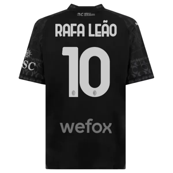 Dres AC Milan Rafael Leão 10 Četvrta 2023/24 Crno