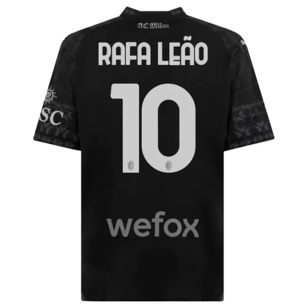 Dres AC Milan Rafael Leão 10 Dječji Četvrta 2023/24 Crno