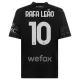 Dres AC Milan Rafael Leão 10 Dječji Četvrta 2023/24 Crno