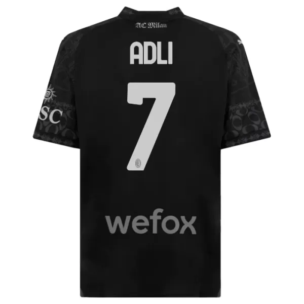 Dres AC Milan Yacine Adli 7 Četvrta 2023/24 Crno