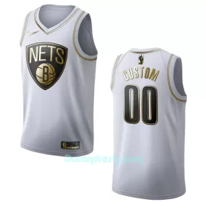 Dres za Košarku Brooklyn Nets Golden Edition Swingman Bijela Dres za Košarku Brooklyn Nets Golden Edition Swingman Bijela