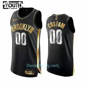 Limited Dres za Košarku Brooklyn Nets Dječji Golden Edition Swingman Crno Limited Dres za Košarku Brooklyn Nets Dječji Golden Edition Swingman Crno