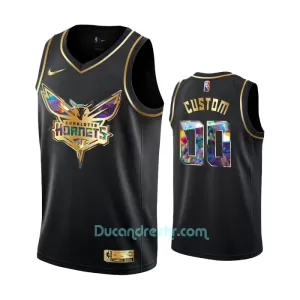 Dres za Košarku Charlotte Hornets Diamond Edition Swingman Crno Dres za Košarku Charlotte Hornets Diamond Edition Swingman Crno