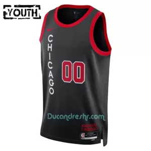 Dres za Košarku Chicago Bulls Dječji City Edition Swingman 2023/24 Crno