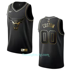 Dres za Košarku Chicago Bulls Golden Edition Swingman Crno Dres za Košarku Chicago Bulls Golden Edition Swingman Crno