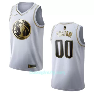 Dres za Košarku Dallas Mavericks Golden Edition Swingman Bijela Dres za Košarku Dallas Mavericks Golden Edition Swingman Bijela