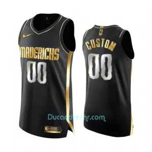 Limited Dres za Košarku Dallas Mavericks Golden Edition Swingman Crno Limited Dres za Košarku Dallas Mavericks Golden Edition Swingman Crno