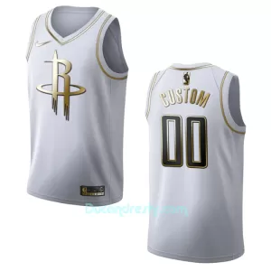 Dres za Košarku Houston Rockets Golden Edition Swingman Bijela Dres za Košarku Houston Rockets Golden Edition Swingman Bijela