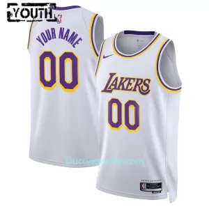 Dres za Košarku Los Angeles Lakers Dječji Icon Edition Swingman 2023/24 Bijela Dres za Košarku Los Angeles Lakers Dječji Icon Edition Swingman 2023/24 Bijela