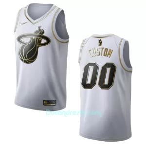 Dres za Košarku Miami Heat Golden Edition Swingman Bijela Dres za Košarku Miami Heat Golden Edition Swingman Bijela