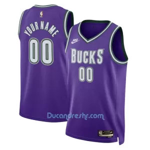 Dres za Košarku Milwaukee Bucks Classic Edition Swingman Ljubičasta Dres za Košarku Milwaukee Bucks Classic Edition Swingman Ljubičasta