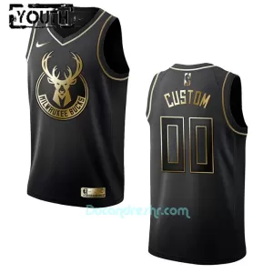 Dres za Košarku Milwaukee Bucks Dječji Golden Edition Swingman Crno Dres za Košarku Milwaukee Bucks Dječji Golden Edition Swingman Crno