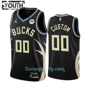Dres za Košarku Milwaukee Bucks Dječji Statement Edition Swingman 2023/24 Crno Dres za Košarku Milwaukee Bucks Dječji Statement Edition Swingman 2023/24 Crno