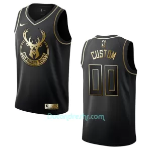 Dres za Košarku Milwaukee Bucks Golden Edition Swingman Crno Dres za Košarku Milwaukee Bucks Golden Edition Swingman Crno