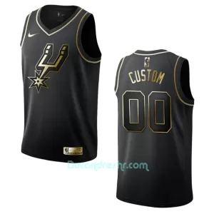 Dres za Košarku San Antonio Spurs Golden Edition Swingman Crno Dres za Košarku San Antonio Spurs Golden Edition Swingman Crno