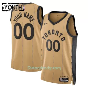 Dres za Košarku Toronto Raptors Dječji City Edition Swingman 2023/24 Zlato Dres za Košarku Toronto Raptors Dječji City Edition Swingman 2023/24 Zlato