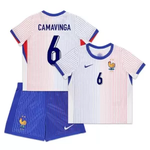 Dres Francuska Eduardo Camavinga 6 Dječji Gostujući UEFA Euro 2024 Dres Francuska Eduardo Camavinga 6 Dječji Gostujući UEFA Euro 2024