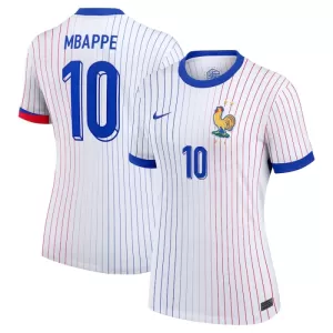 Dres Francuska Kylian Mbappé 10 Ženski Gostujući UEFA Euro 2024 Dres Francuska Kylian Mbappé 10 Ženski Gostujući UEFA Euro 2024