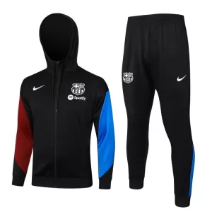 Barcelona Komplet Jakne za Trening s Kapuljačom 2024/25 Crno Barcelona Komplet Jakne za Trening s Kapuljačom 2024/25 Crno