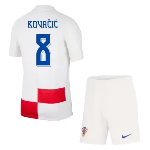 Dres Hrvatska Mateo Kovacic 8 Dječji Domaći UEFA Euro 2024 Dres Hrvatska Mateo Kovacic 8 Dječji Domaći UEFA Euro 2024