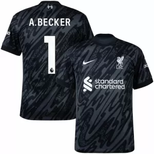 Dres Liverpool Alisson Becker 1 Golmanski 2024/25 Crno Dres Liverpool Alisson Becker 1 Golmanski 2024/25 Crno