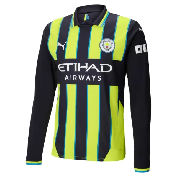 Dres Manchester City Dječji Gostujući 2024/25 Dugi Rukav