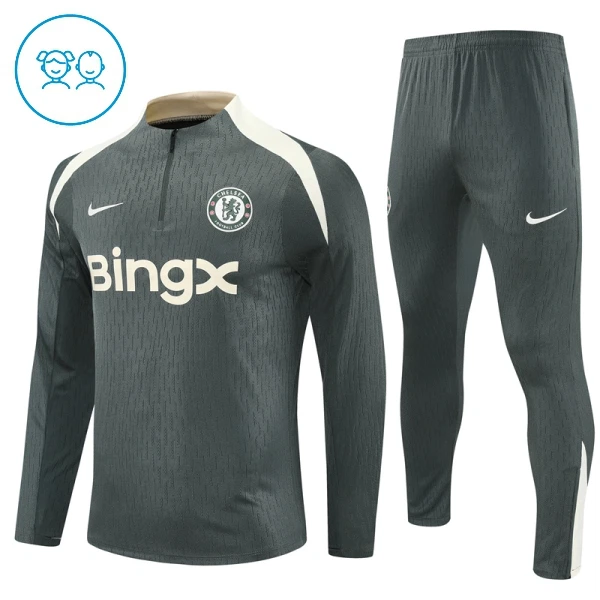 Chelsea Komplet Trenirke za Treniranje Dječji 2025/26 Sivo Chelsea Komplet Trenirke za Treniranje Dječji 2025/26 Sivo