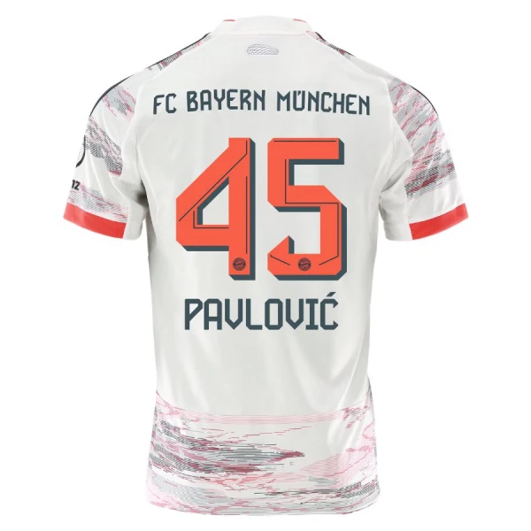 Dres FC Bayern Munich Aleksandar Pavlovic 45 Gostujući 2025/26 Dres FC Bayern Munich Aleksandar Pavlovic 45 Gostujući 2025/26