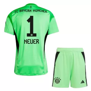 Dres FC Bayern Munich Manuel Neuer 1 Golmanski Dječji 2025/26 Zelena